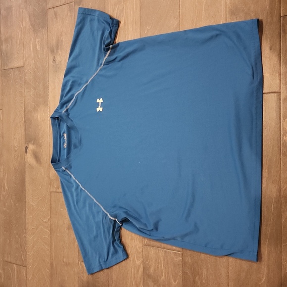 Men's Under Armour Athletic Tee Shirt Blue Size L - Picture 1 of 3